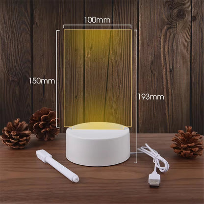 Acrylic LED Message Night Light