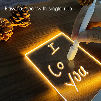 Acrylic LED Message Night Light